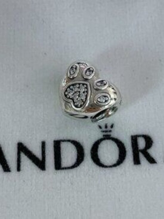 Pandora Jewelry - Pandora I Love My Pet Paw Print Heart Charm